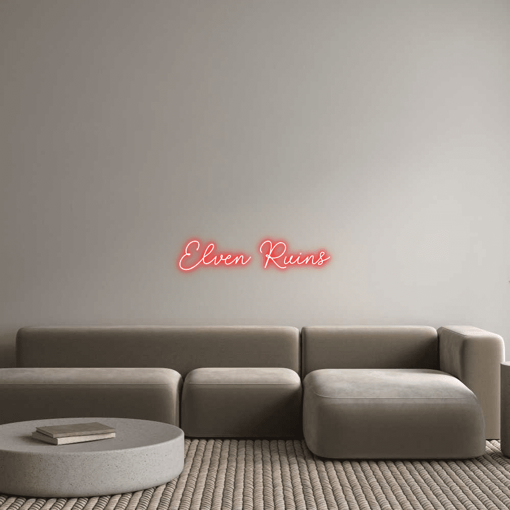 Custom Neon Sign Online Editor Elven Ruins - Planet Neon