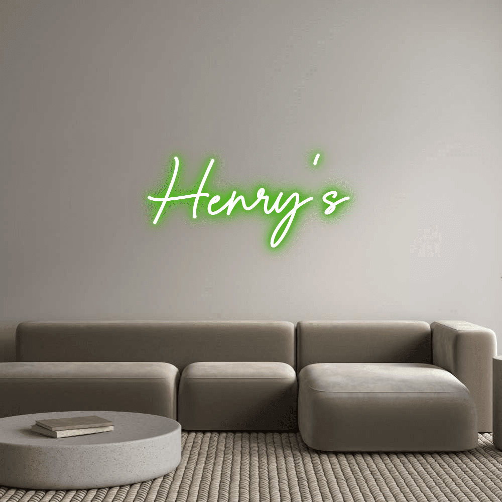 Custom Neon Sign Online Editor Henry's - Planet Neon