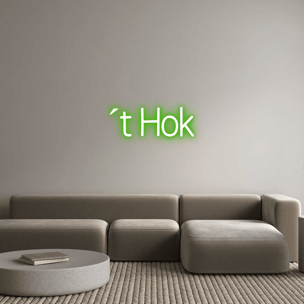 Custom Neon Sign Online Editor ´t Hok - Planet Neon