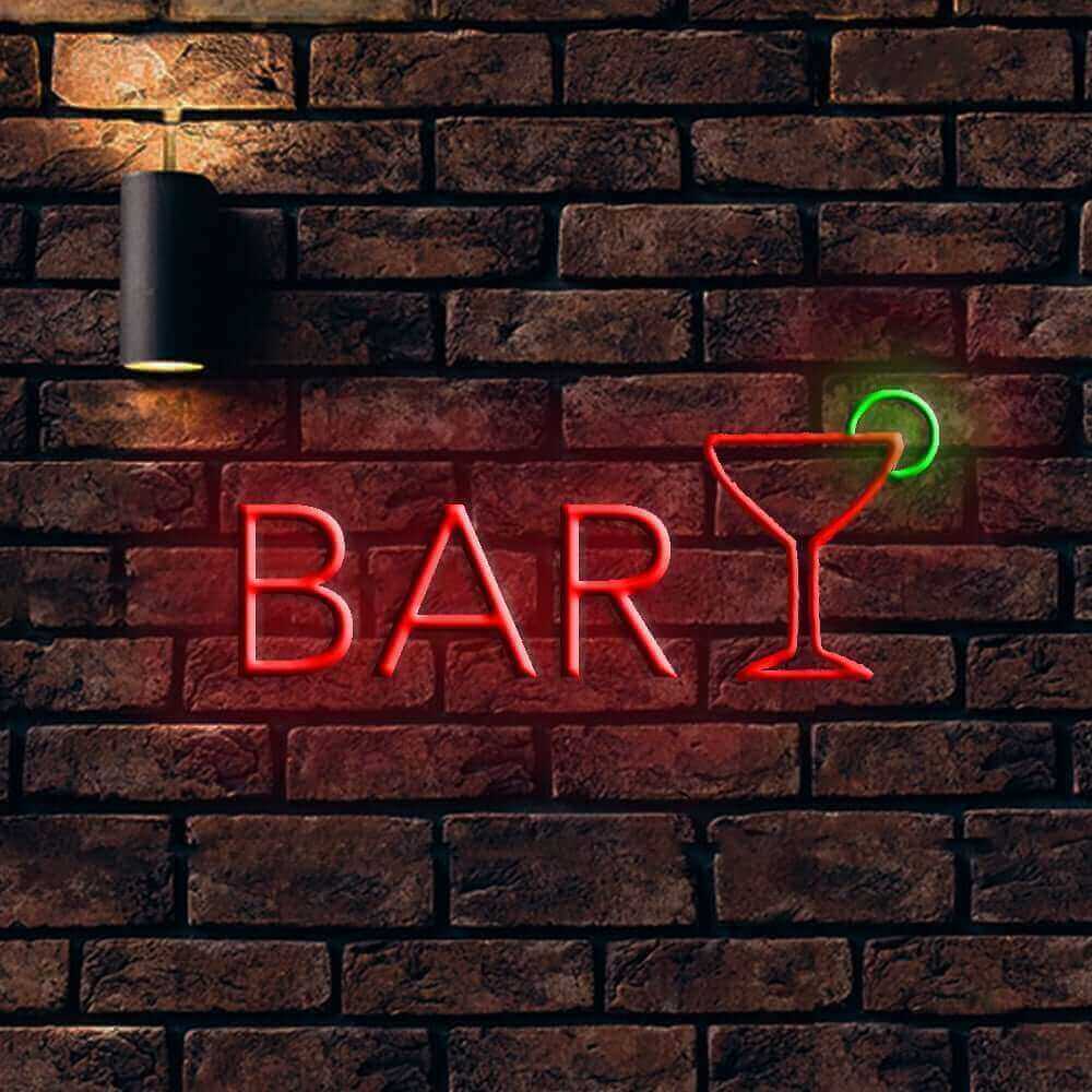 Bar Martini LED Neon Sign - Made in London Club Pub Neon Signs - Planet Neon