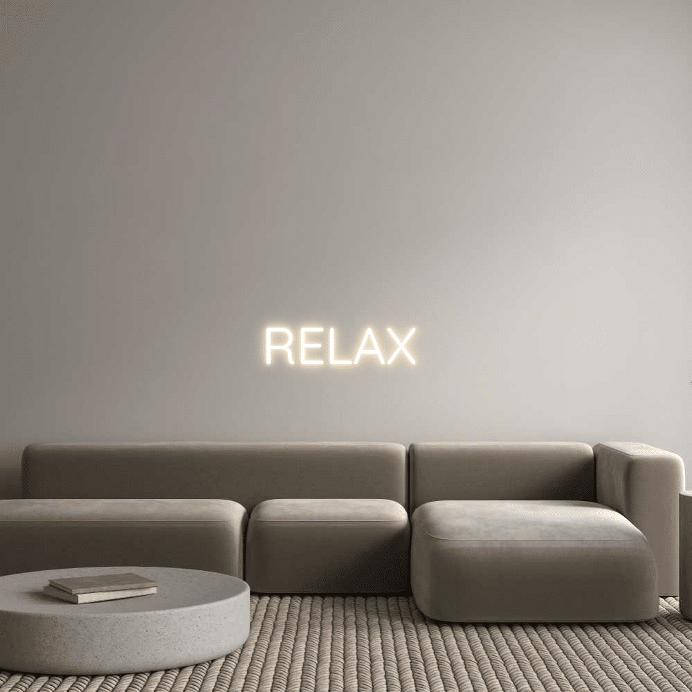 Custom Neon Sign Online Editor RELAX - Planet Neon