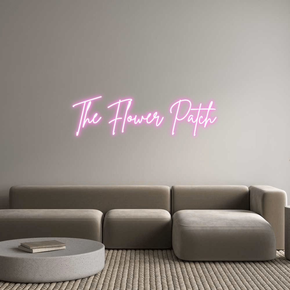 Custom Neon Sign Online Editor The Flower Patc... - Planet Neon