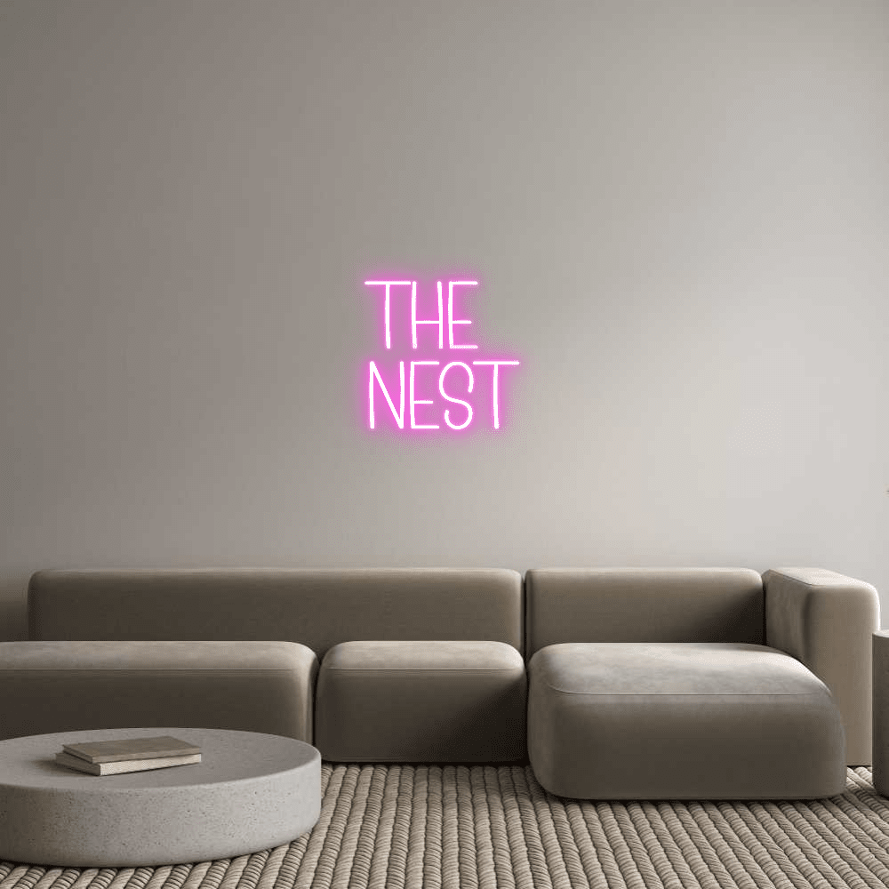 Custom Neon Sign Online Editor The Nest - Planet Neon