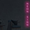 Letrero de neón vertical personalizado - Editor en línea - Hecho en Londres - Luz LED de neón