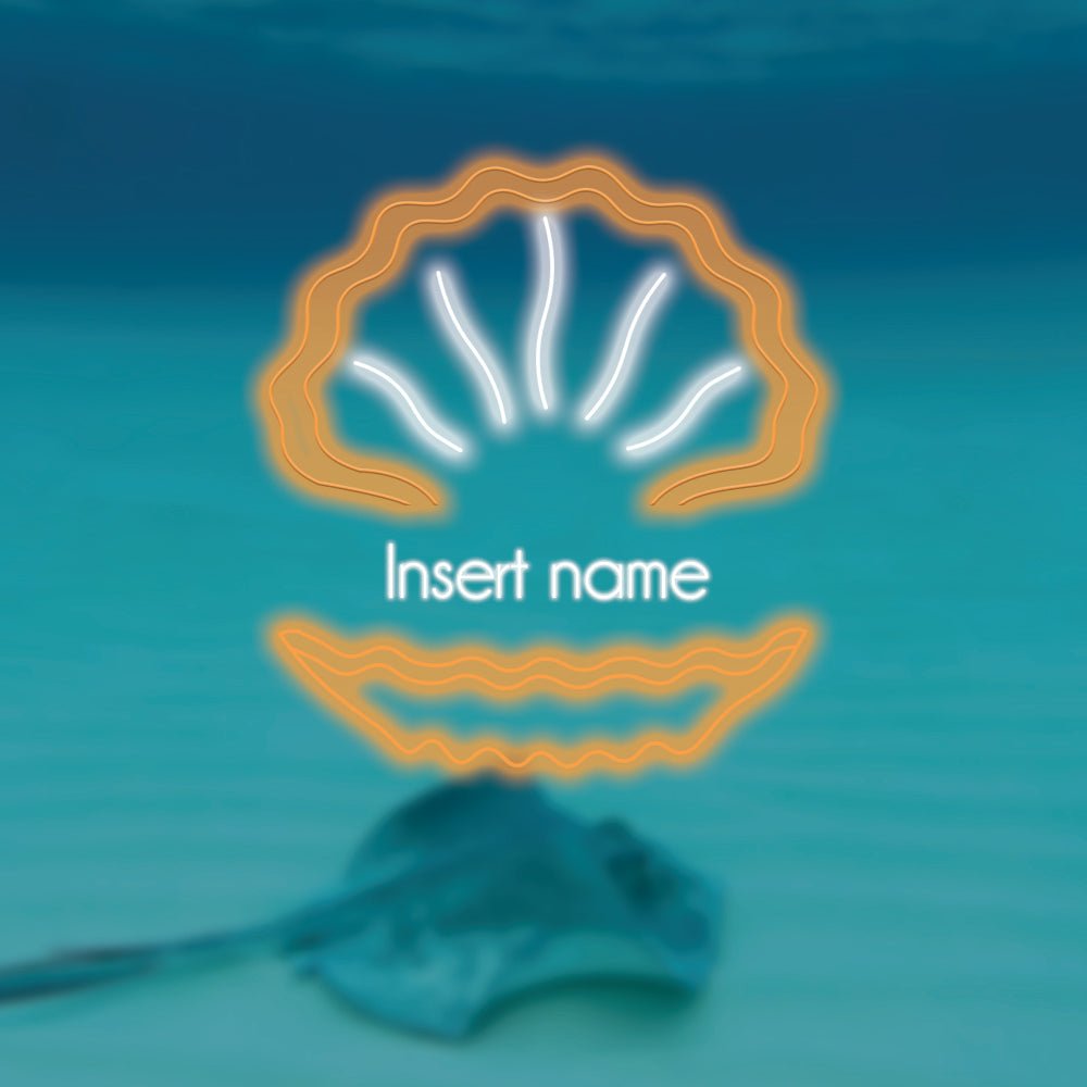Open Clam Part Custom LED Neon Sign - Planet Neon