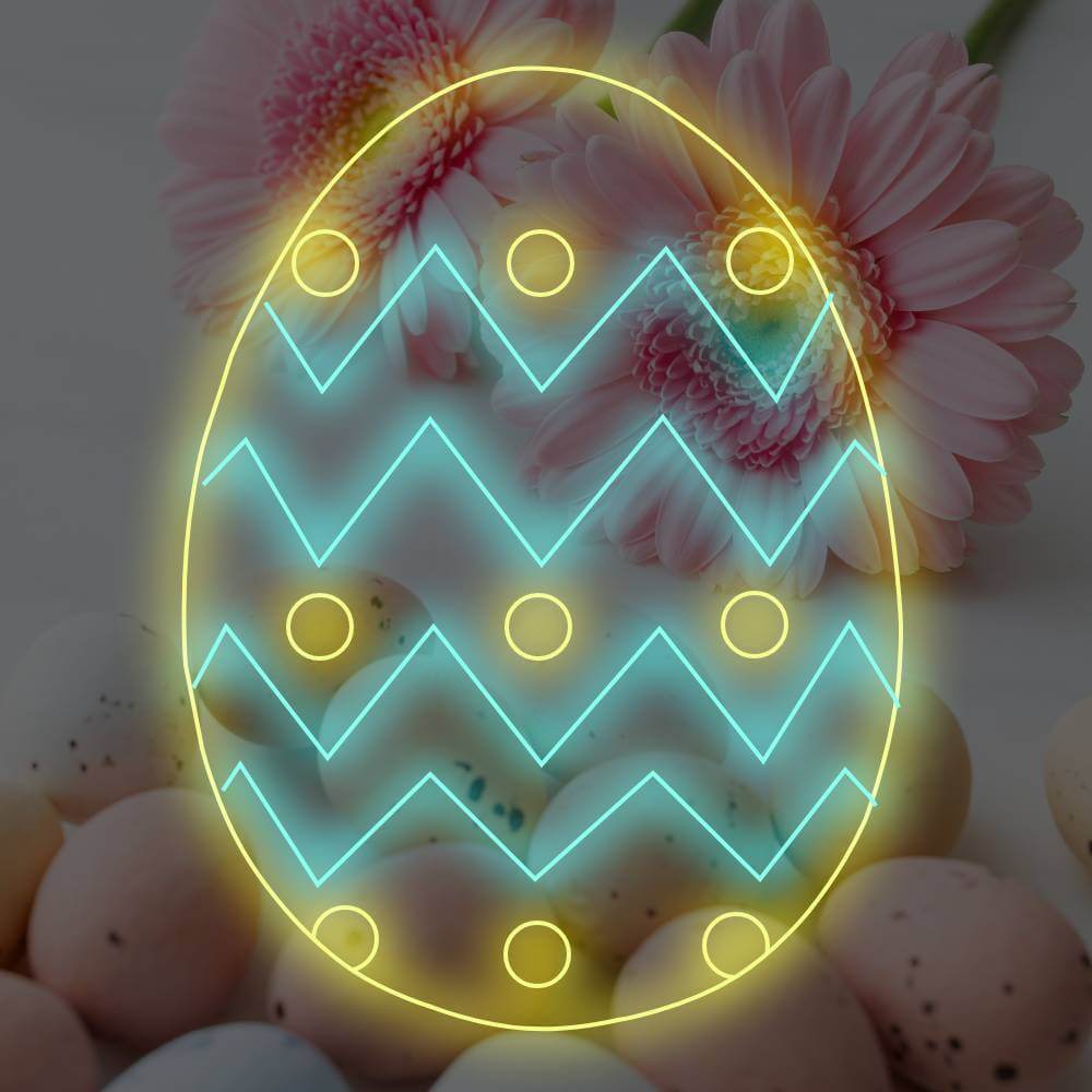 Easter Egg LED Neon Sign - Made in London Decorations Neon Signs - Planet Neon