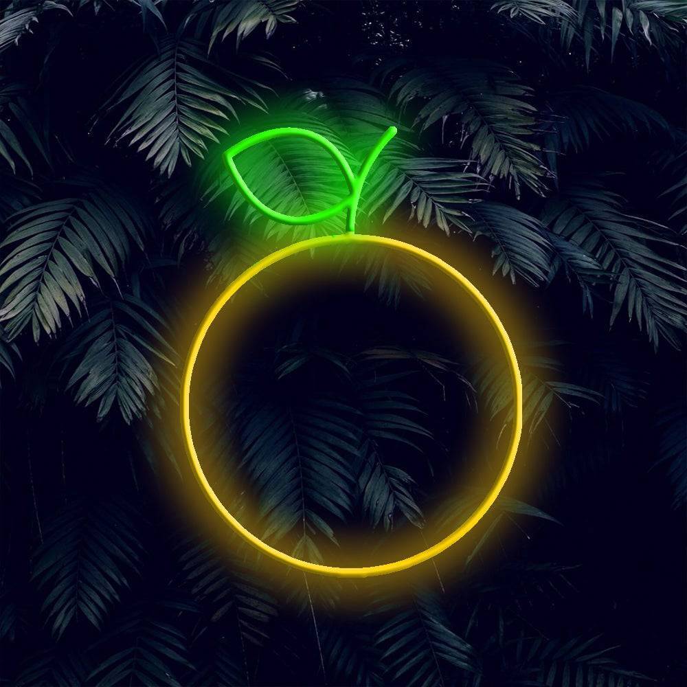 Orange Simple LED Neon Sign - Made in London Food Restaurants Neon Signs - Planet Neon